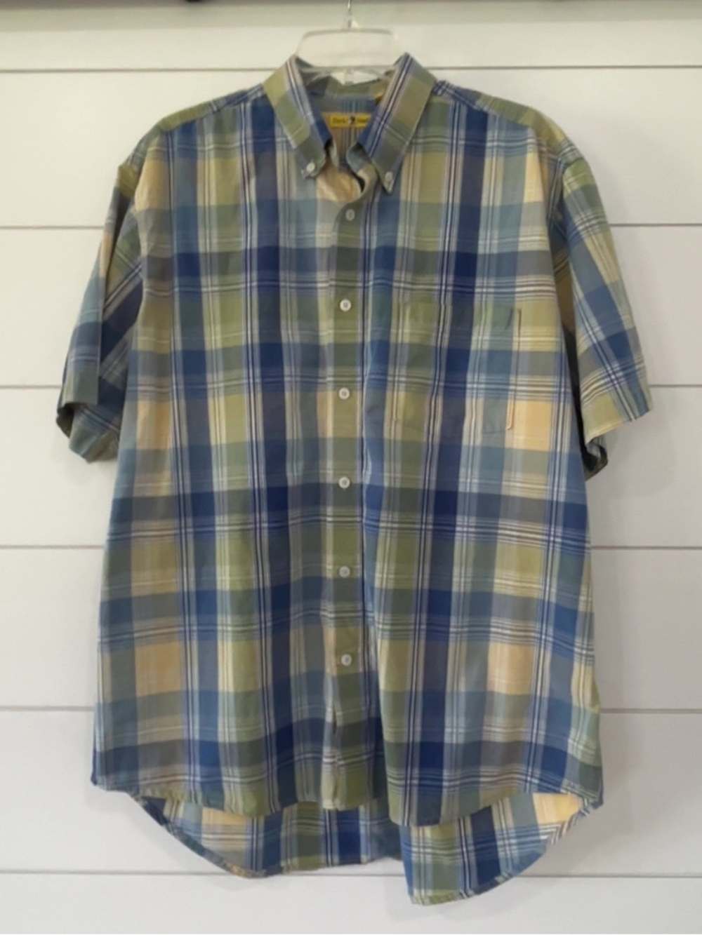 Men's Duckhead Short-Sleeve Plaid Button-Down Shirt
